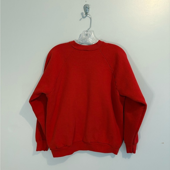 Vintage Fruit of the Loom Crewneck Raglan Cotton-Blend Applique Americana Quilt - Picture 5 of 12